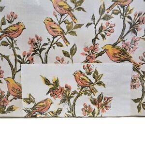 Monogram of California Paper Placemats & Napkins Bird Flowers MCM Vtg NOS